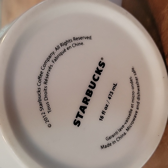 2012 Embossed Starbucks Coffee Mug - Picture 4 of 4